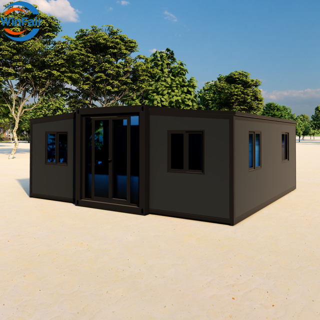 WinFair China Portable Folding Modern Beach Container House Prefabricated Homes for Luxury Resort Villa / Field Research Camp