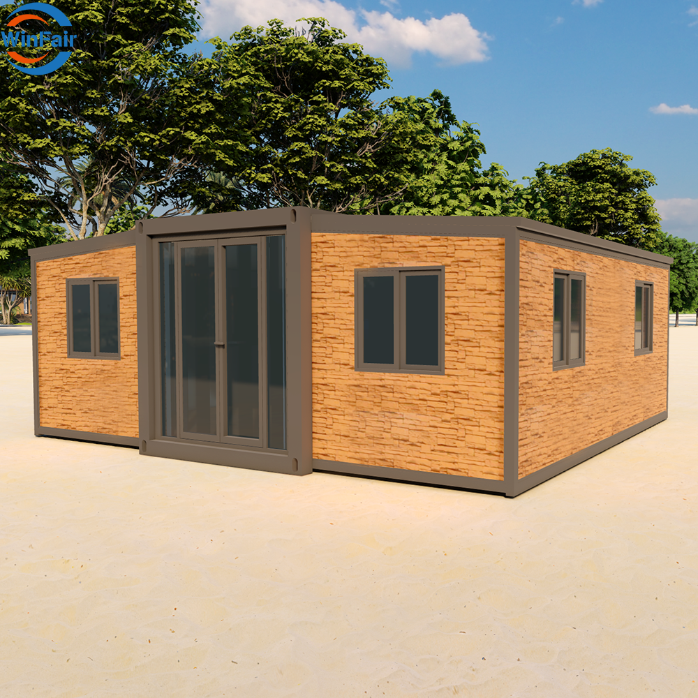 WinFair Low Price 20 Foot Sandwich Panel Container Prefabricated House for Construction Site Office / Backyard Studio