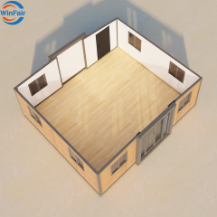 WinFair Low Price 20 Foot Sandwich Panel Container Prefabricated House for Construction Site Office / Backyard Studio