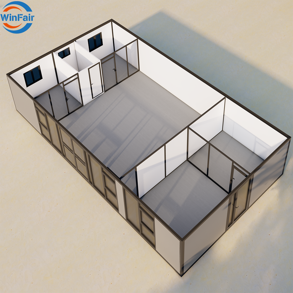 WinFair Low Price Portable 40 Ft Expandable Foldable Modular Homes Prefab Container Houses for Backyard Studio / Mobile Library