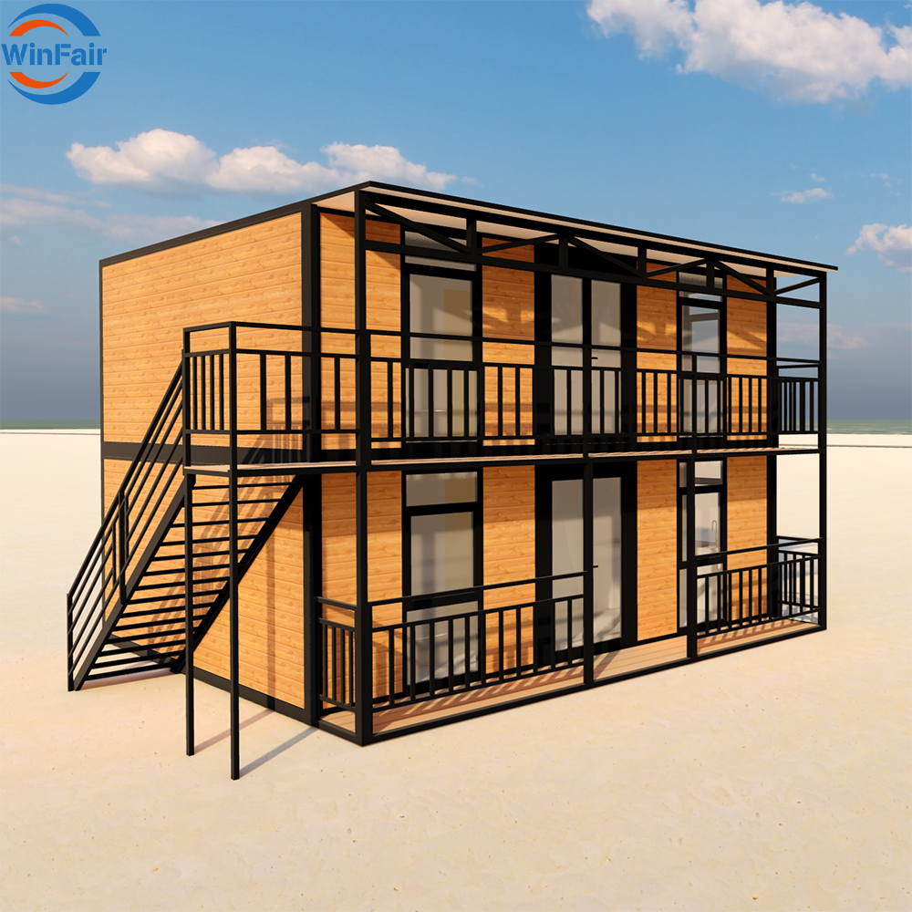 WinFair Modular Prefab House 2 Story Container Home House Casas Prefrafricadas for Accessory Dwelling Unit / Container Kitchen