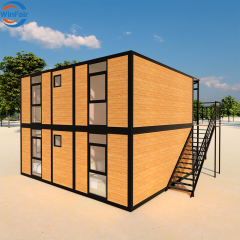 WinFair Luxury Portable 2 Story Prefab Container Houses Modular Homes Prefabricated for Granny Flat / Guest House / Ghost Kitchen