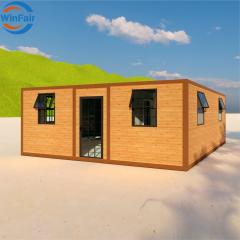 WinFair Ce Certified China 20Ft Folding Prefabricated Container Houses Removable Homes 2 Bedroom for Dormitory Office Camp