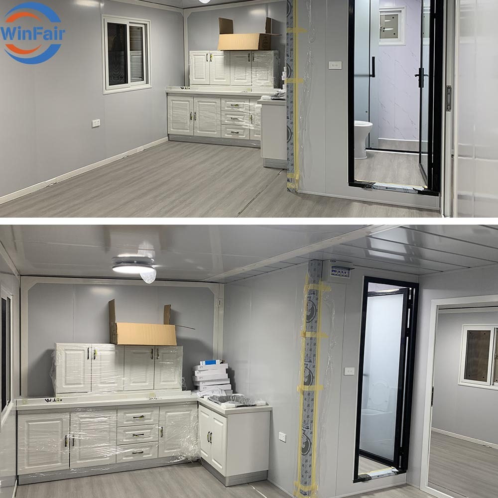 WinFair Container Expandable Prefab Houses Modular Homes Prefabricated Luxury For Rural Farmhouse / Construction Site Office