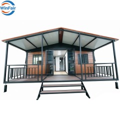 WinFair Georgia Triangle Roof 2 Bedroom Prefab House Portable Granny Flat for Eco-Lodge / Seaside Bungalow / Vacation Rental