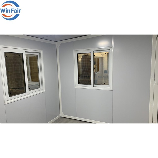 WinFair Bosnia Herzegovina Portable Mobile Double Wing Prefab 20Ft Container House for Seaside Bungalow / Rural Villa/Farmhouse