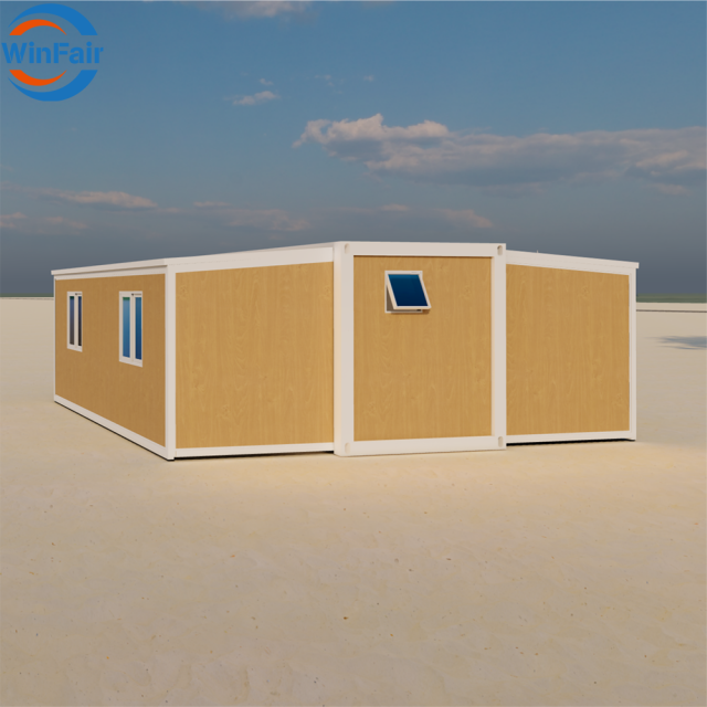 WinFair Bosnia Herzegovina Portable Mobile Double Wing Prefab 20Ft Container House for Seaside Bungalow / Rural Villa/Farmhouse