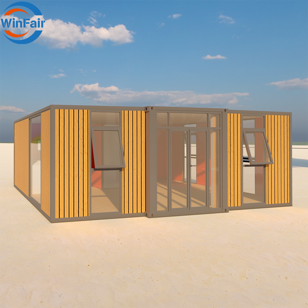WinFair China Luxury Granny Flat Modern Prefab Modular House Prefabricate Villa With Bathroom for Construction Site Office