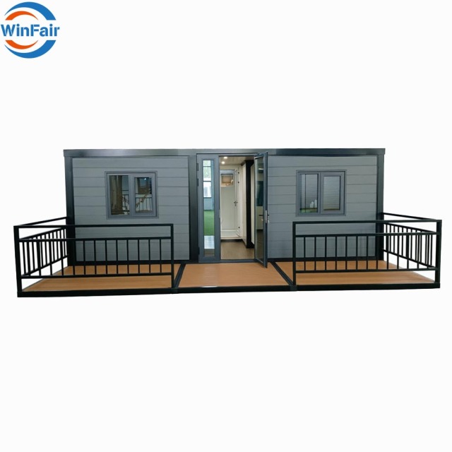 WinFair Portable Prefabricated Modular Tiny House Foldable Expandable Container House With Terrace for Community Center