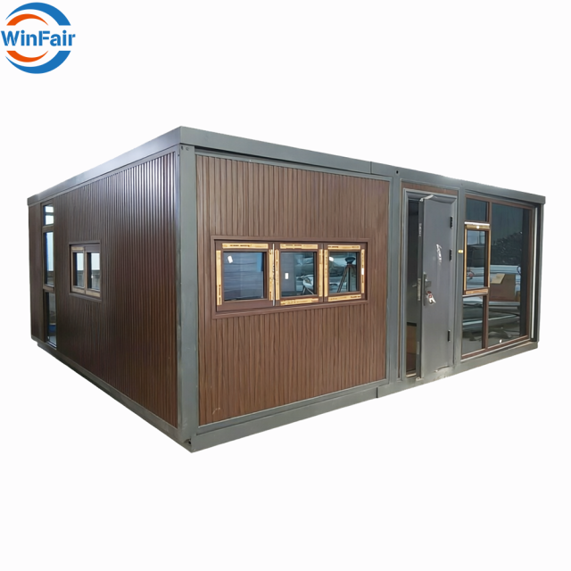 WinFair Good Price Folding Expandable Tiny Prefab Container House With Kitchen and Bathroom for Home Studio / Creative Space