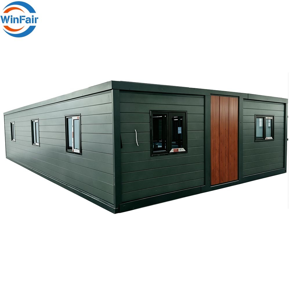 WinFair Import Prefabricated House 40Ft Expandable Container Houses 3 Rooms Module From China for Home Studio / Creative Space