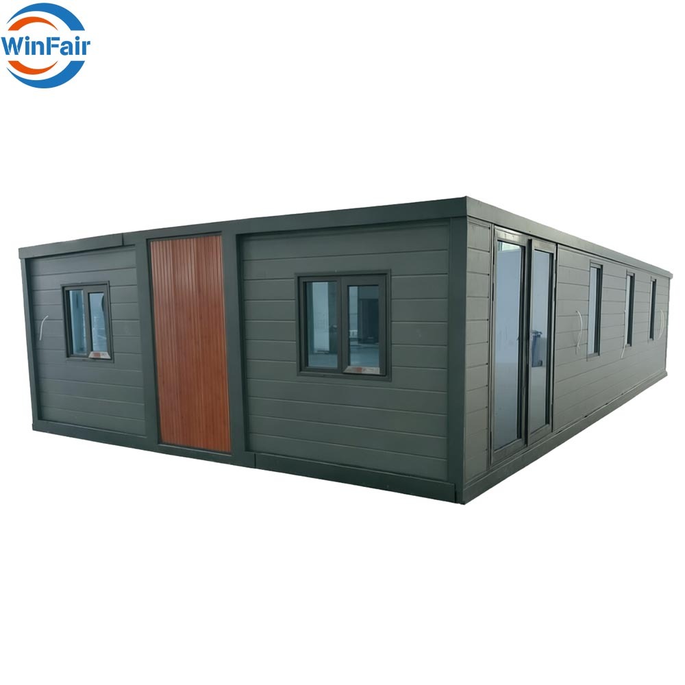 WinFair Import Prefabricated House 40Ft Expandable Container Houses 3 Rooms Module From China for Home Studio / Creative Space