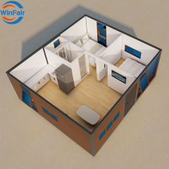 WinFair Low Price Prefab 20Ft Folding Container House Luxury Living Dominican Republic for Retirement Home / Senior Living