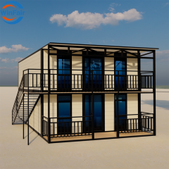 WinFair 20Ft Prefab Two Story Modular Expandable House Casas Contenedor Apartments for Rural Villa/Farmhouse / Eco-Lodge