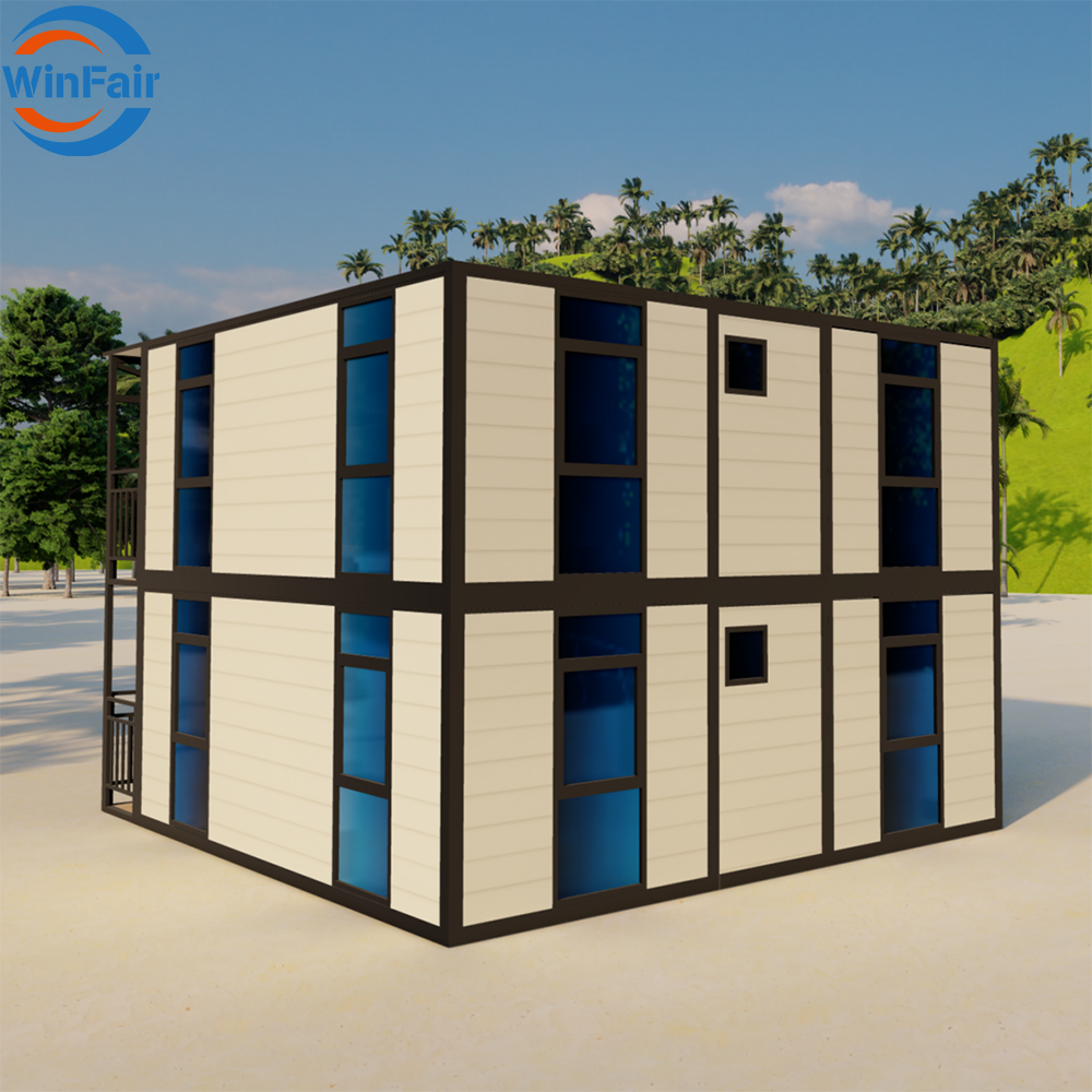 WinFair Luxury Prefabricated Houses Villa Containers Huis Villa House 2 Story for Luxury Resort Villa / Vacation Rental