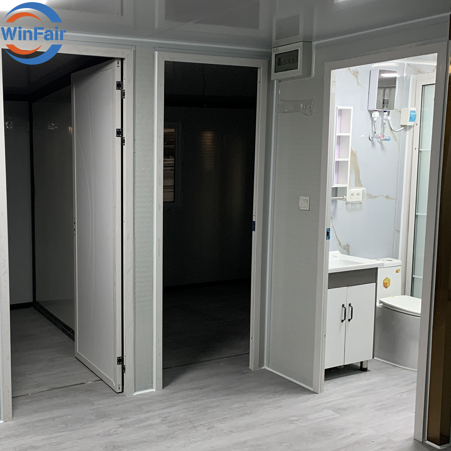 WinFair Ce Certified Cheap Prefabricated Mobile Home Trailer Container House Cyprus for 4H Quick Assembly Dormitory Office Camp