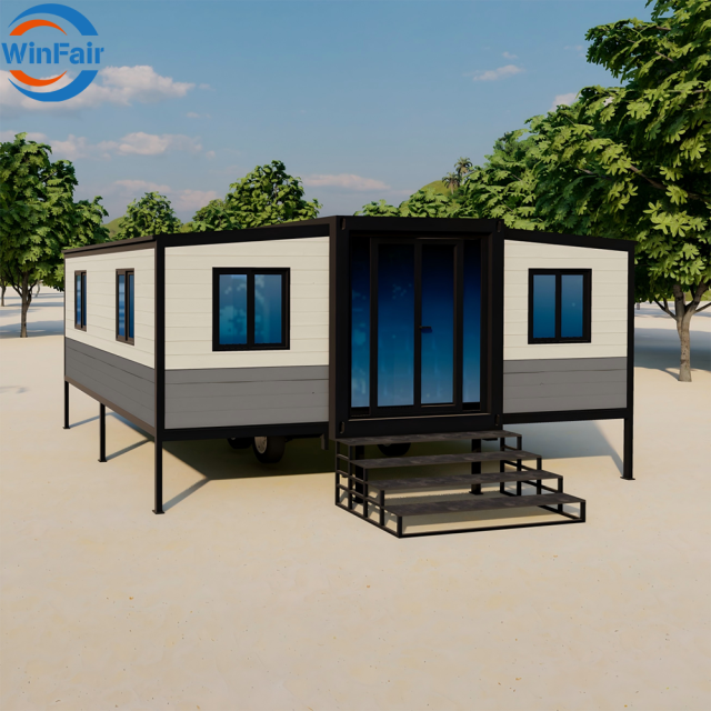 WinFair 2 Bedroom Prefabricated Mobile House Trailer Poland Prefab Modular Container Homes for Retirement Home / Senior Living