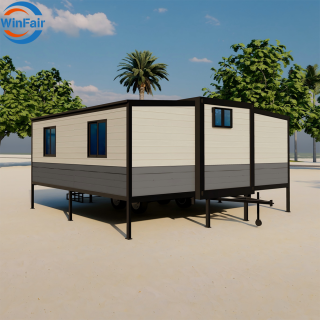 WinFair China Modular Container Mobile Homes Prefab Modern Trailer House For Home Studio / Creative Space / Rural Farmhouse