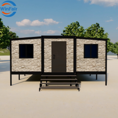 WinFair 30Ft Prefabricated Expendable Container Homes Modern Mobile House on Trailer House for Mobile Library / Eco-Resort Villa