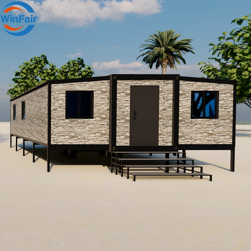 WinFair Competitive Price Portable Expandable Steel Mobile Home Trailer Container House 30Ft for Mobile Gym / Fitness Pod