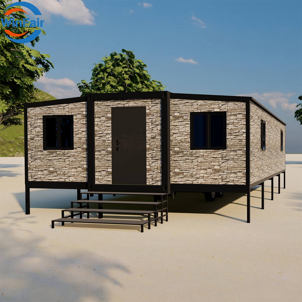 WinFair Prefabricated Mobile 30 Ft Expandable Container Houses With Trailer Poland For Mobile Clinic / Health Center