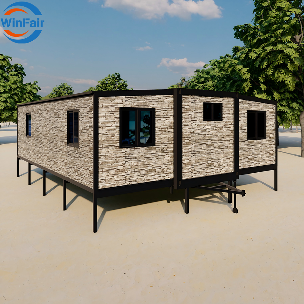 WinFair Prefabricated Mobile 30 Ft Expandable Container Houses With Trailer Poland For Mobile Clinic / Health Center