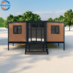 WinFair 40Ft Prefab Container House Luxury Prefabricated Mobile Home Trailer House for Accessory Dwelling Unit/Reception Center