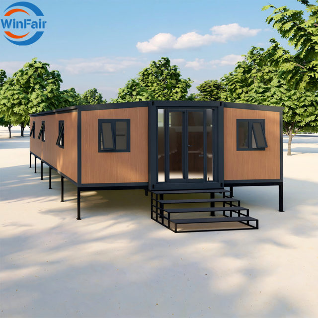 WinFair 40 Foot Mobile Expandable Container Home House on Trailer for Granny Flat / Guest House / Home Studio / Creative Space