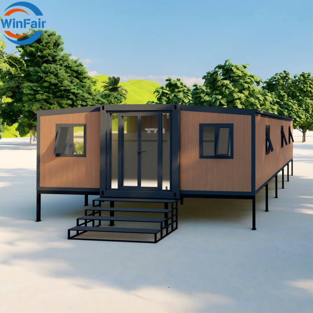 WinFair 40 Foot Mobile Expandable Container Home House on Trailer for Granny Flat / Guest House / Home Studio / Creative Space