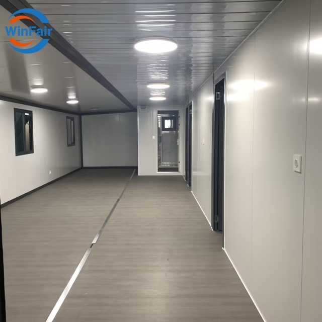 WinFair 40Ft Prefab Container House Luxury Prefabricated Mobile Home Trailer House for Accessory Dwelling Unit/Reception Center