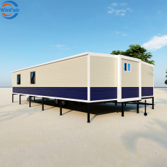 WinFair Ce Certified Paraguay Container Homes 40Ft Luxury Expandable Houses With Trailer for Dormitory Office Camp/Resort Villa