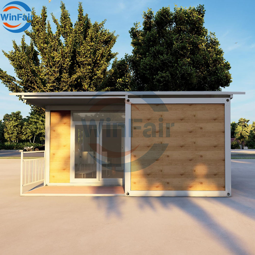 WinFair 20Ft Detachable Container Modular Houses Prefab House Prefabricated for Garden Office / Backyard Studio/Creative Space