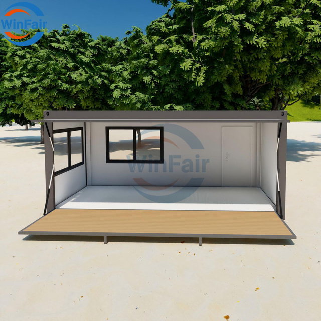 WinFair 20Ft Flatpack Prefab Foldable Prefabricated Container House Homes For Container Kitchen / Outdoor Kitchen