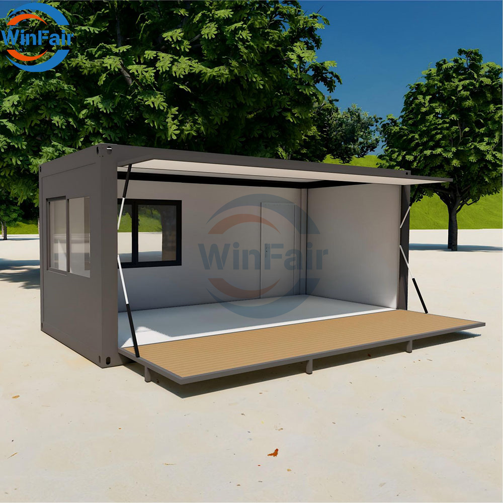 WinFair Portable Mobile Kitchen Modular Flat Pack Container Home Houses Prefab Houses for Food Stall / Street Food Kiosk