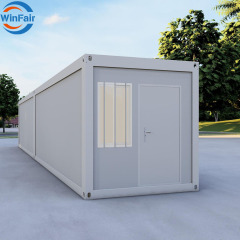 WinFair Low Cost Portable 2 Bedroom Prefab Folding Flat Pack Container Houses Modern for Rural Villa/Farmhouse/Mobile Library