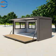 WinFair Mexico Prefab Mobile Modular Kitchen Houses Modern Foldable Flat Pack Container Homes for Rural Farmhouse