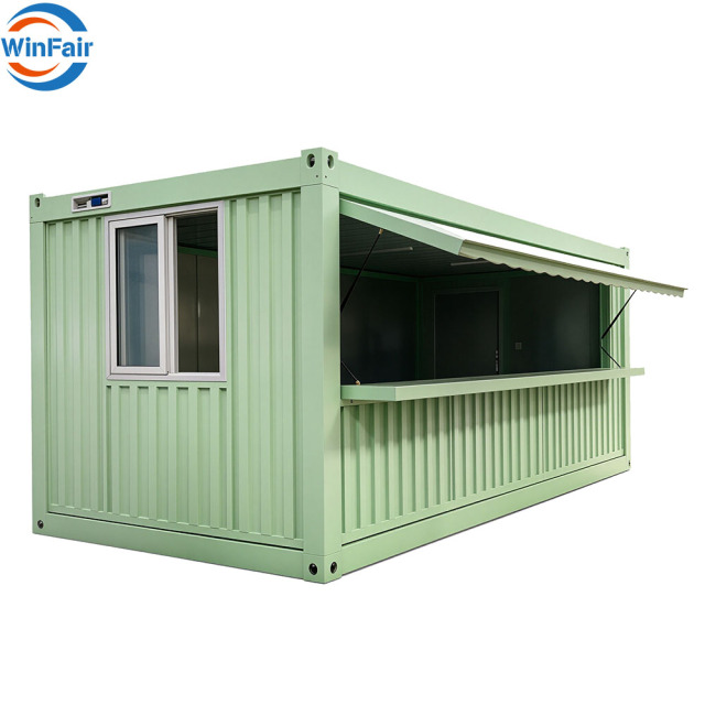 WinFair Movable Modular Prefabricated Homes Folding Houses Container for Pop-Up Shop/Retail Booth/Container Cafe/Coffee Shop