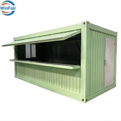 WinFair Movable Modular Prefabricated Homes Folding Houses Container for Pop-Up Shop/Retail Booth/Container Cafe/Coffee Shop