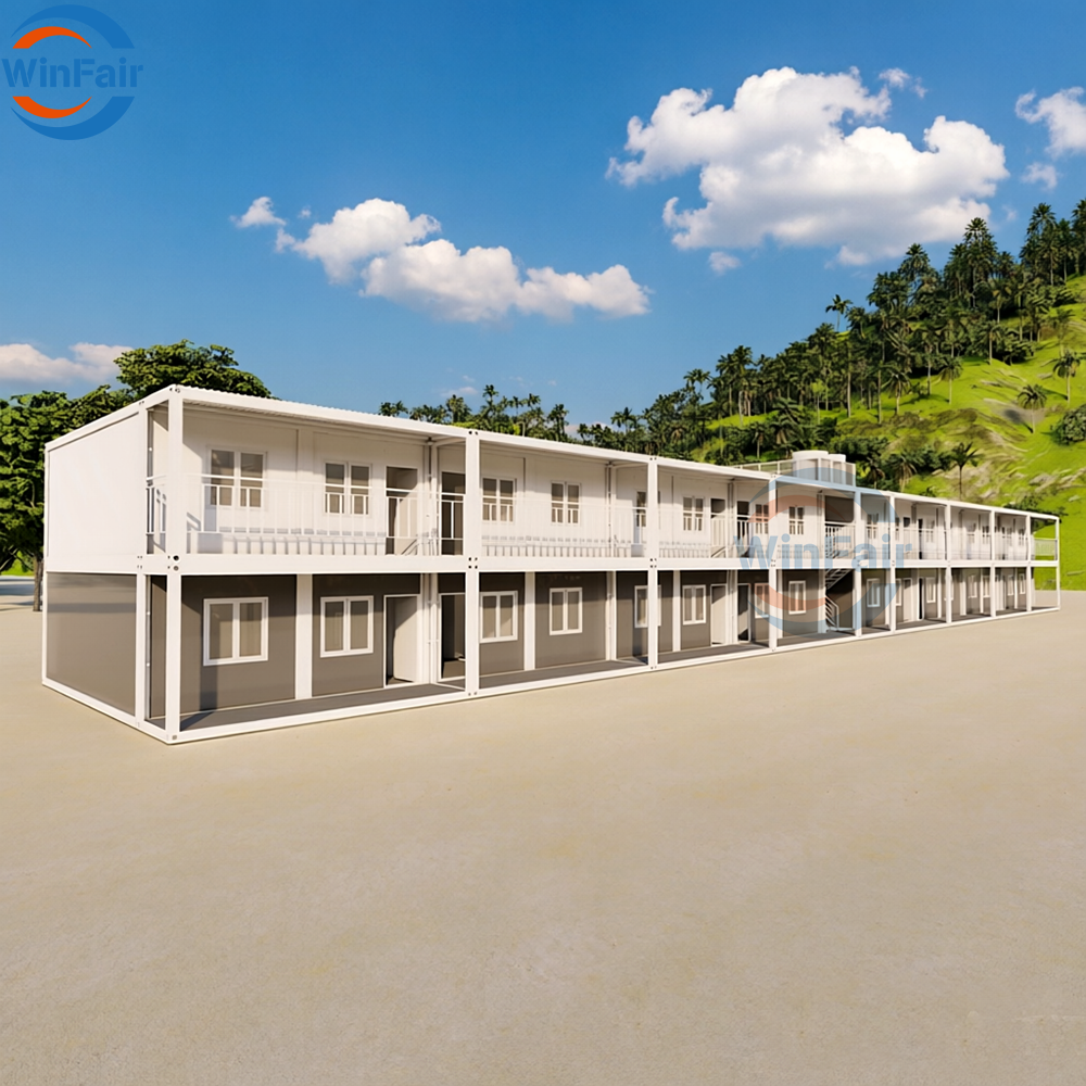 WinFair Per Fab Modular Prefabricated Two Layer Container House 20 Ft for Living Container / Casa Container / Granny Flat