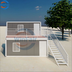 WinFair Assemble Two Story Container Prefab Prefabricated House for Europe Ce Certified / 2/3 Bedroom / Backyard Studio