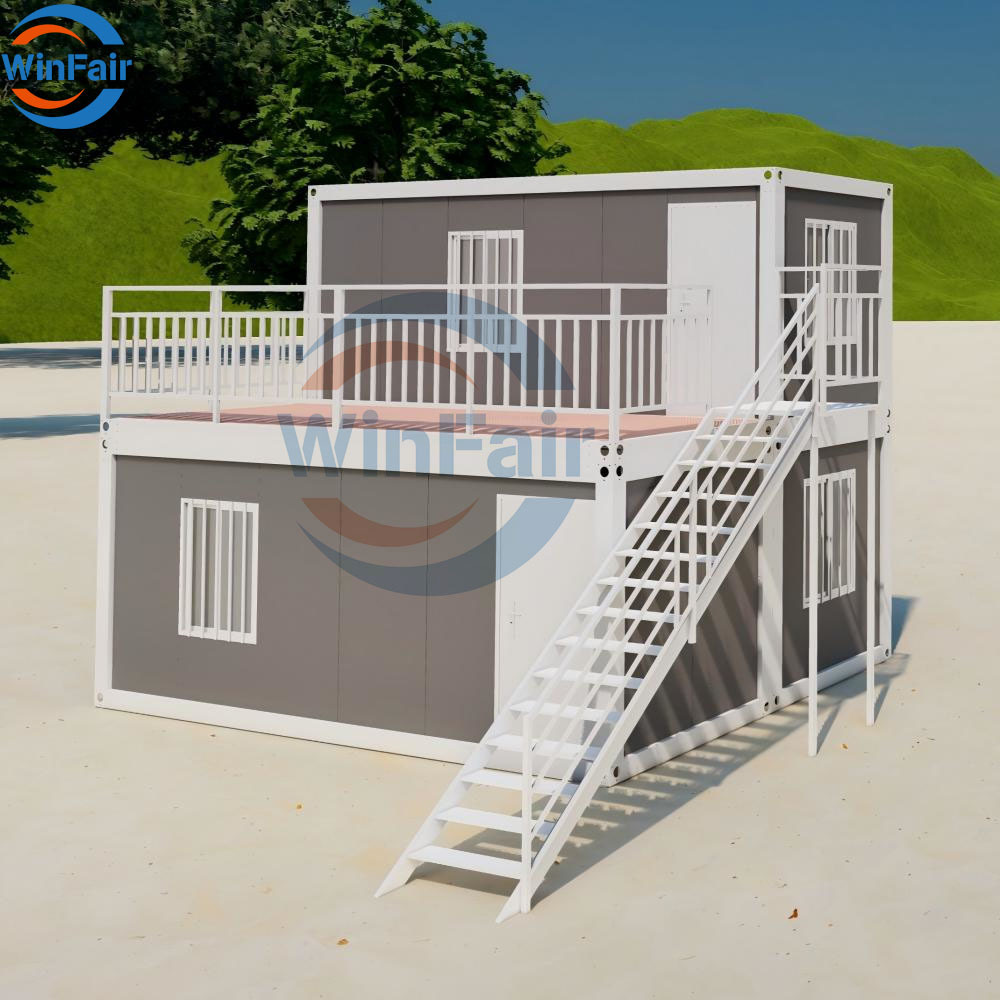 WinFair Portable Luxury Two Floor Small Detachable Container House for Madagascar Living Container / Casa Container