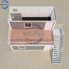 WinFair Assemble Two Story Container Prefab Prefabricated House for Europe Ce Certified / 2/3 Bedroom / Backyard Studio
