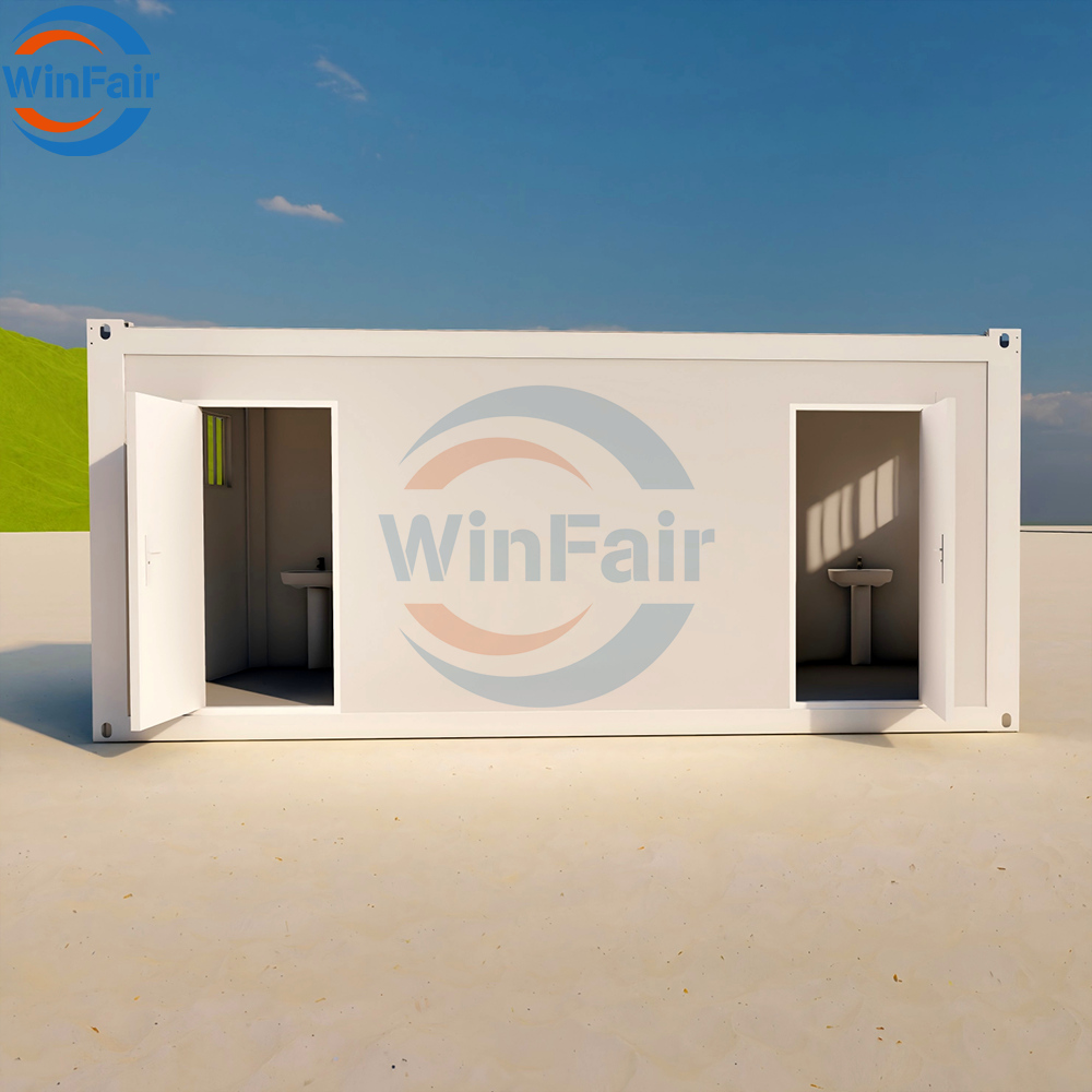WinFair Honduras Modular Prefab Steel 20Ft Folding Bathroom Container House Hom for Shower Unit / Ablution Block