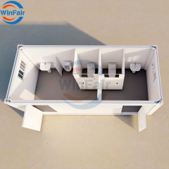 WinFair Venezuela Prefabricated House Foldable Luxury Container Homes for Toilet Unit/Portable Toilet / Restroom Unit