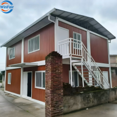 WinFair Paraguay Low Cost Prefab Modular Container Guest House 2 Floors Duplex for Home Studio / Creative Space / Staff Quarters