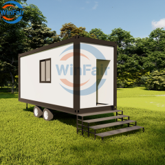 WinFair Prefab Modular Mobile Removable Home Trailer 20Ft Granny Flat Flat Pack Container House for Home Studio / Creative Space