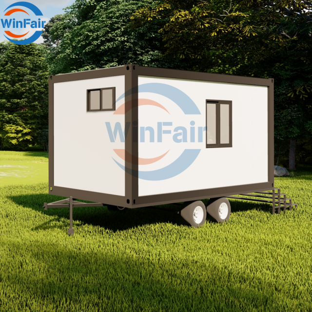 WinFair Low Cost Prefab Mobile Home Modular Trailer House Container Office Casas Contenedor for Construction Site Office