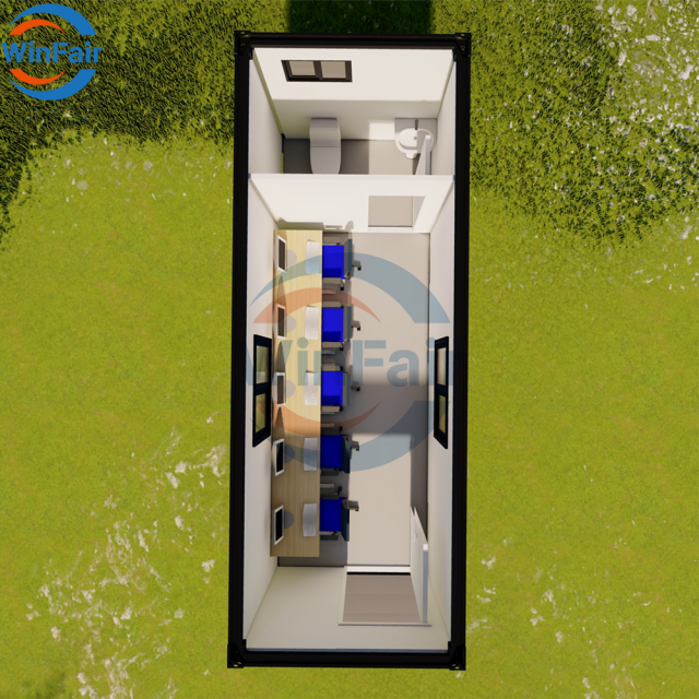 WinFair Low Cost Prefab Mobile Home Modular Trailer House Container Office Casas Contenedor for Construction Site Office