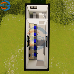 WinFair Luxury Portable Mini Prefab Modular Mobile House on Trailer Flat Pack Homes Module Container for Mining Office