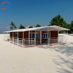 WinFair Low Cost Portable Prefab Modular Expandable Container Home 40Ft Luxury House Modern for Reception Area / Garden Office